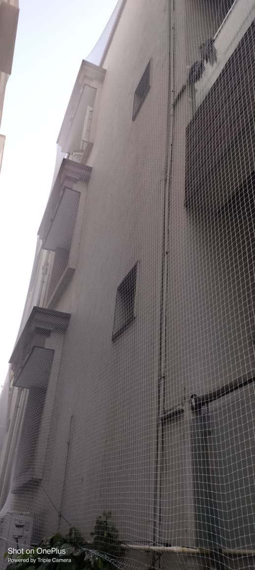Apartment child safety nets Hyderabad balcony protection