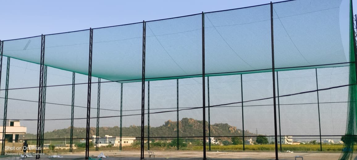Cricket nets in Hyderabad installation for practice and training