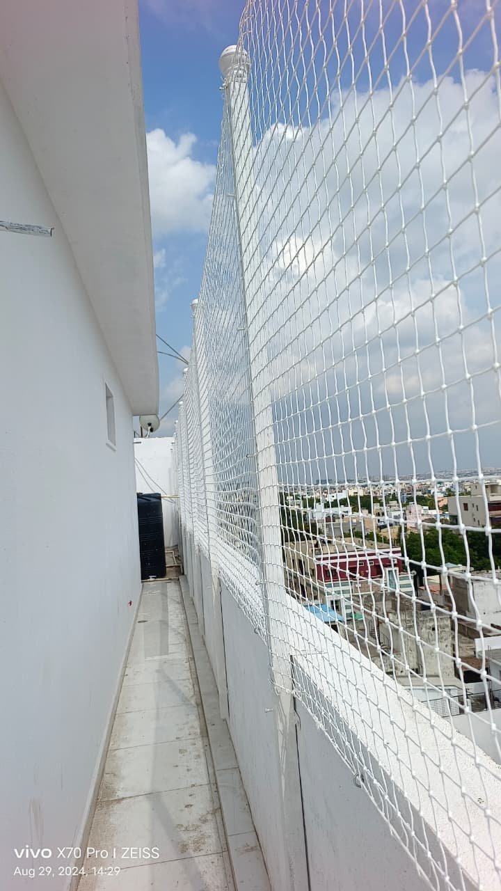 HDPE pigeon nets Hyderabad strong safety nets Feather Guard