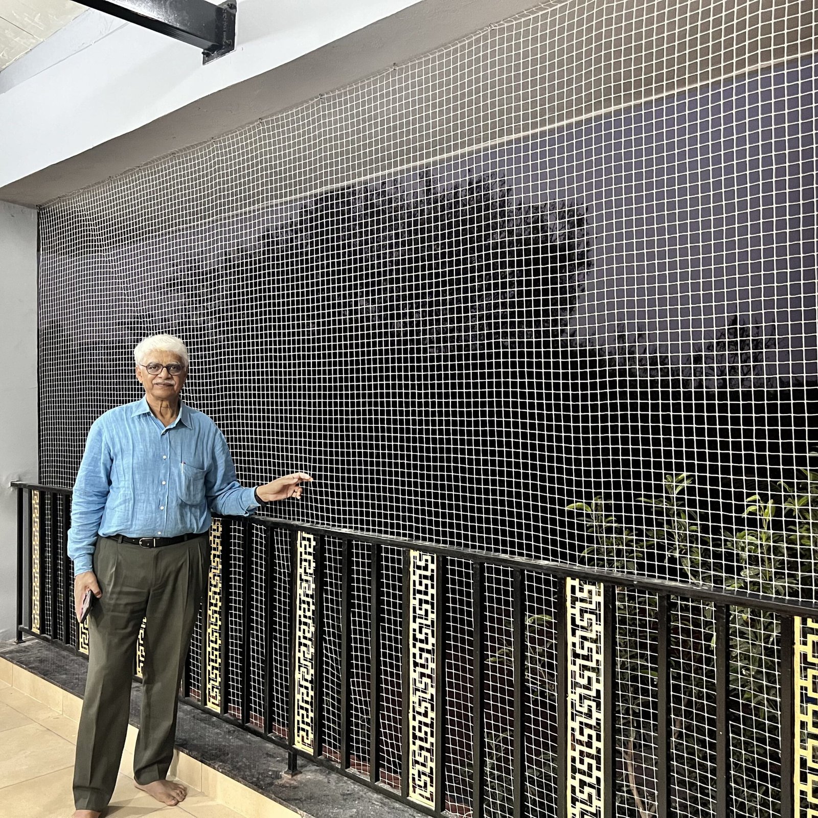Pigeon net installation in Hyderabad balcony for bird protection
